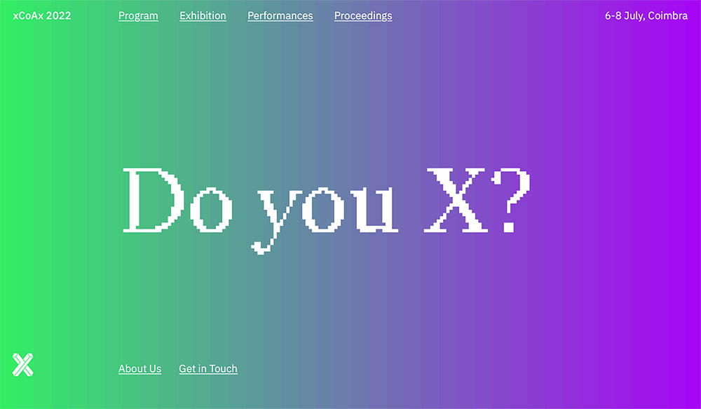 xCoAx website